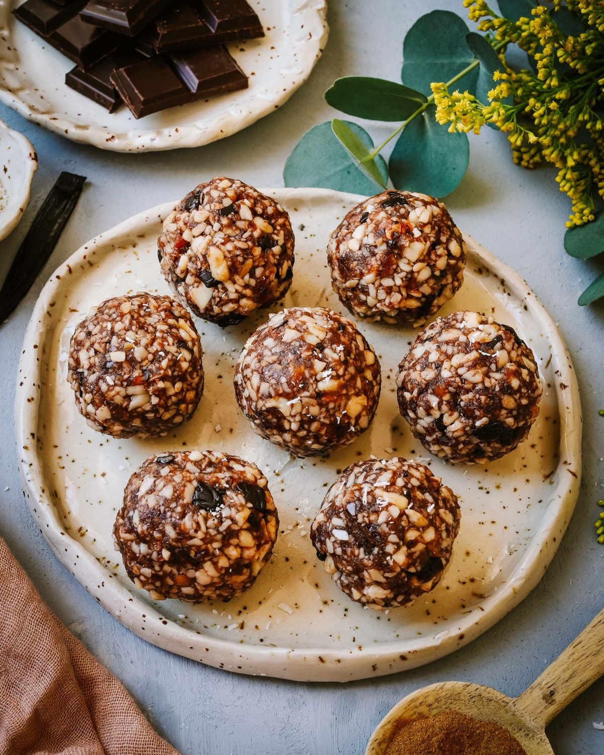 Bolitas de chocolate, coco y almedras Create Recipes Recetas para
