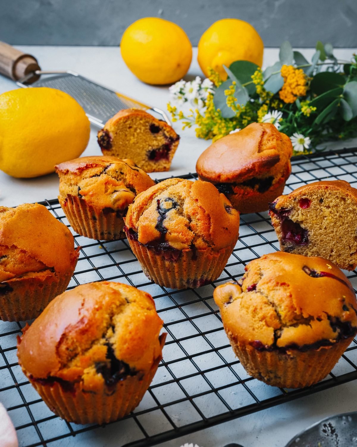 MUFFINS DE ARÁNDANOS Y LIMÓN Create Recipes Recetas para elaborar