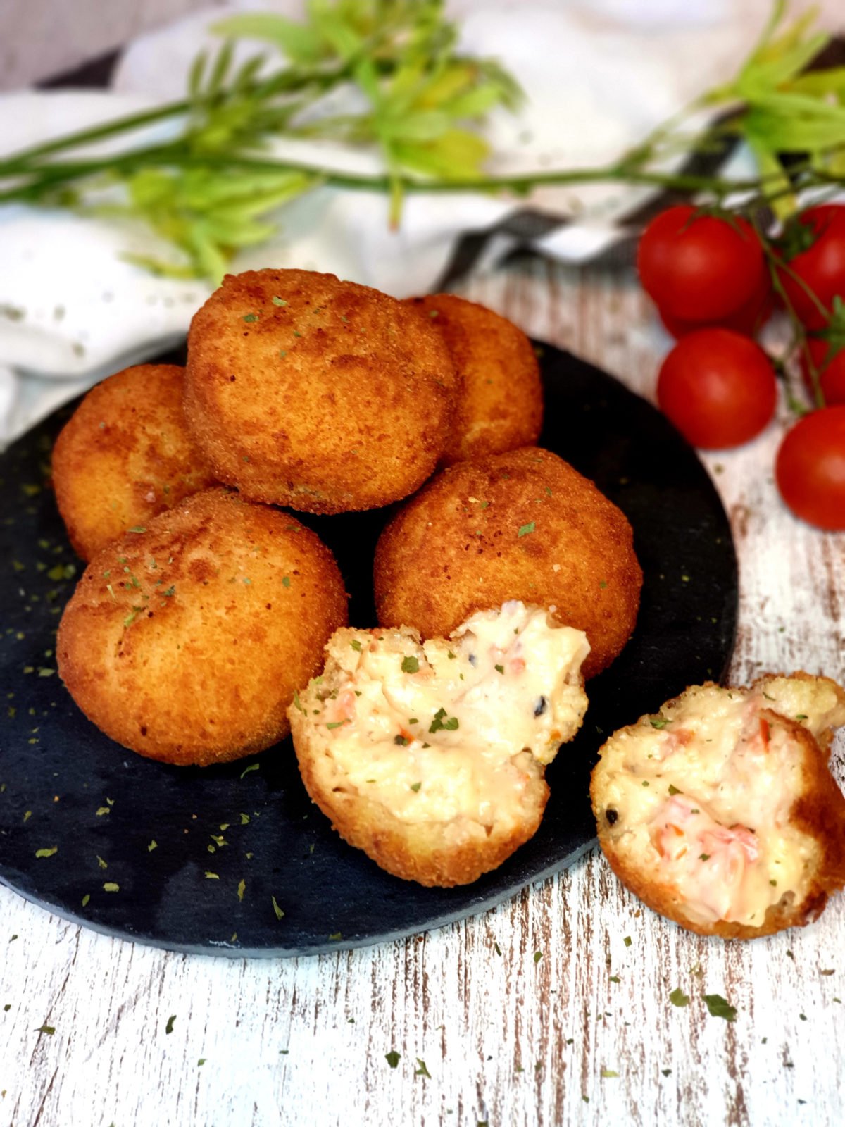 Croquetas de tomates cherry y mozzarella | Create Recipes | Recetas para  elaborar con tu Chefbot