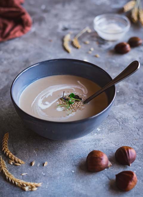 Crema de Verduras con Castañas