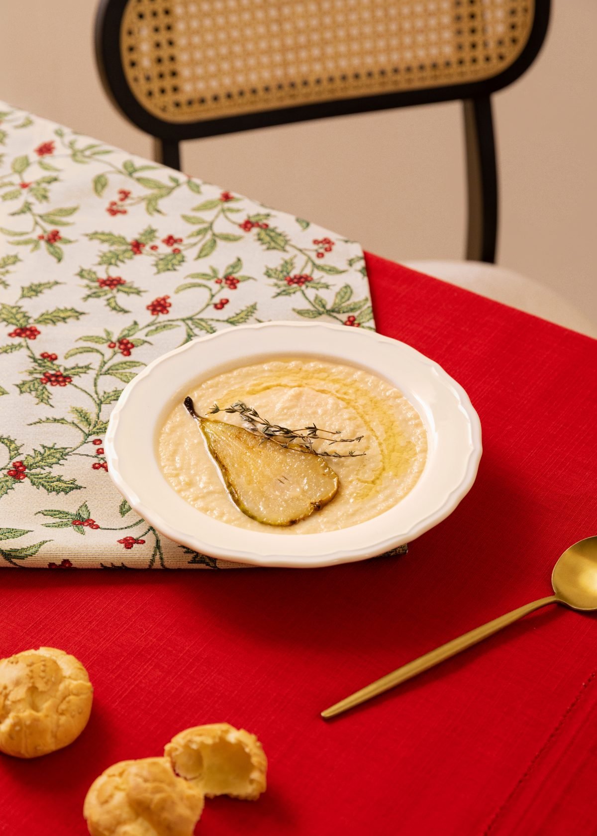 Cr me de chou fleur et poires au cava Create Recipes Recettes