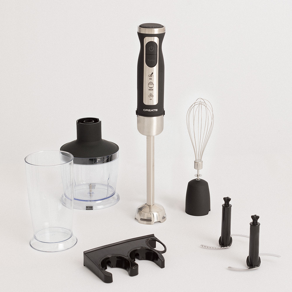 FULLMIX PROTOOL - Batidora De Mano Con Accesorios Negro