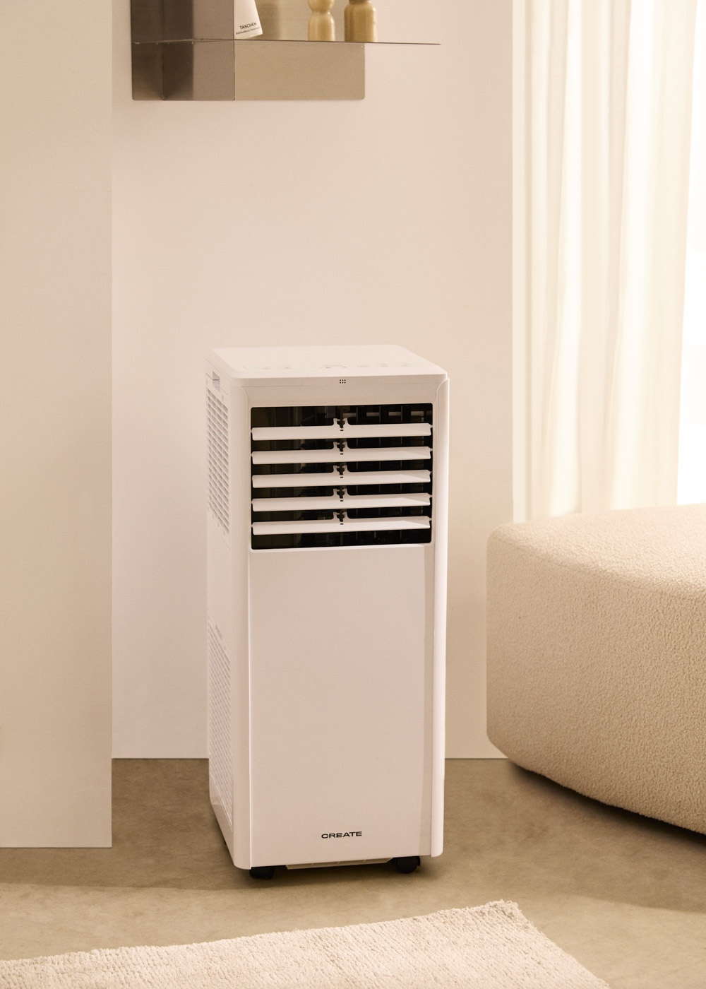 SILKAIR 7000 - Aire Acondicionado Portátil 3 En 1 7000BTU Con Deshumidificador 36L/día Blanco