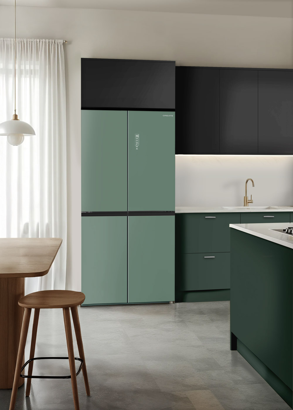 FRIDGE STUDIO CROSS DOOR 503 - Frigorífico Estilo Cross Door 4 Puertas 503L No Frost Con Care+ Sage