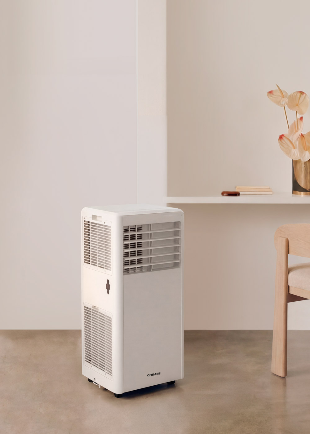 SILKAIR 5000 - Aire Acondicionado Portátil 3 En 1 5000 BTU Con Deshumidificador 27L/día Blanco