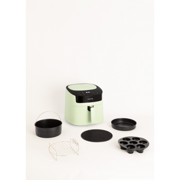 Pack AIR FRYER PRO LARGE 6.2 L + Accessoires Vert Pastel