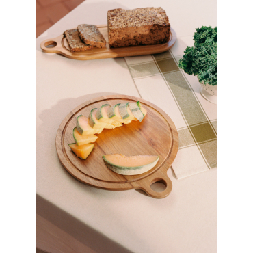 KITCHENWARE ESSENTIALS - Planches À Découper En Bois D’acacia Planche Ronde