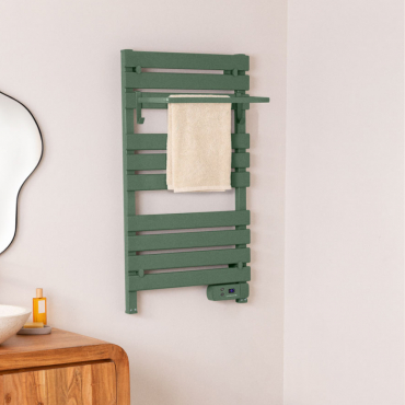 WARM TOWEL - Sèche-serviettes Électrique Au Sol Ou Mural 500W Sans Pieds. Basse Consommation