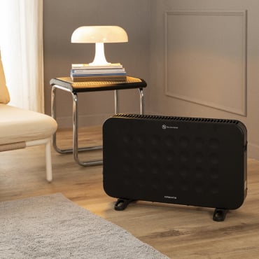 WARM HANDY - Convecteur Électrique À Air Chaud 2000W Noir. Basse Consommation