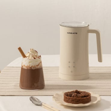 MILK FROTHER STUDIO - Mousseur À Lait Et Chauffe-lait Blanc Cassé