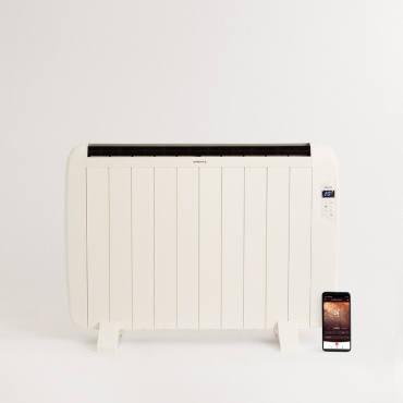 WARM SLIM 1500W - Convecteur Électrique Avec Wifi Blanc. Basse Consommation