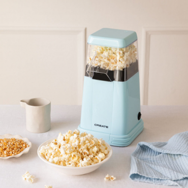 POPCORN MAKER RETRO - Machine À Pop-corn Électrique Bleu Pastel