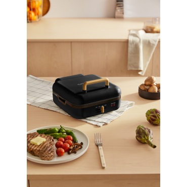 STONE STUDIO PRO - Grill Multifonction Avec Ouverture À 180o Noir