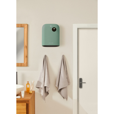 WARM WALL - Chauffage Mural Ou Au Sol Avec WiFi Vert Sauge. Basse Consommation