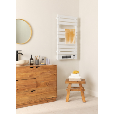 WARM TOWEL PRO - Sèche-serviettes Électrique Avec Chauffage Et Wifi 1500W Blanc. Basse Consommation