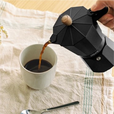 THERA MOKA RETRO - Cafetière Italienne Noir