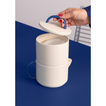 COBALTO COLLECTION - Set Da Tè In Ceramica Zuccheriera E Brocca