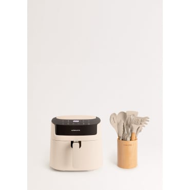 Pack AIR FRYER PRO LARGE 6.2 L + Set Di Utensili Da Cucina Sabbia
