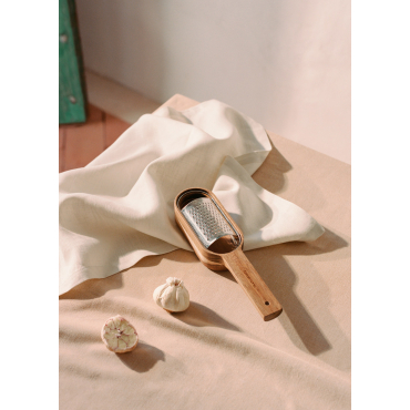 KITCHENWARE ESSENTIALS - Grattugia Con Ciotola In Legno D'acacia Exclusive