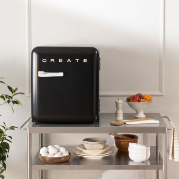 FRIDGE RETRO 48L - Frigorifero In Stile Retrò Nero