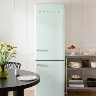 FRIDGE STYLANCE 330L - Frigorifero Combinato In Stile Retrò Verde Pastello