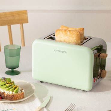 TOAST RETRO - Tostapane Per Fette Larghe Verde Pastello