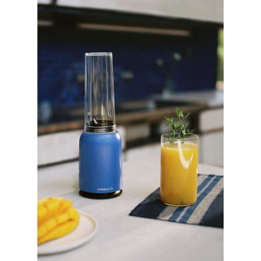 MOI STUDIO - Frullatore Con Bicchiere Portatile Blu Cobalto