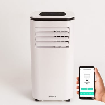 SILKAIR CONNECT - Condizionatore Portatile 3 In 1 Con WiFi 9000 BTU Bianco