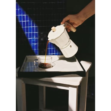 THERA MOKA RETRO - Caffettiera Italiana Bianco Sporco