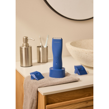 BARBER STUDIO - Rasoio E Rifinitore Senza Fili Per Viso E Corpo Resistente All'acqua Blu Cobalto