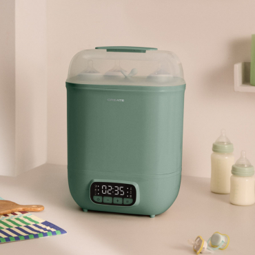 BABY BOTTLE CARE - Sterilizzatore Multifunzione Con Asciugatura Per 8 Biberon Salvia