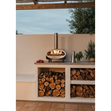PIZZA MAKER ADVANCE - Forno A Pellet Per Pizze Su Pietra Nero