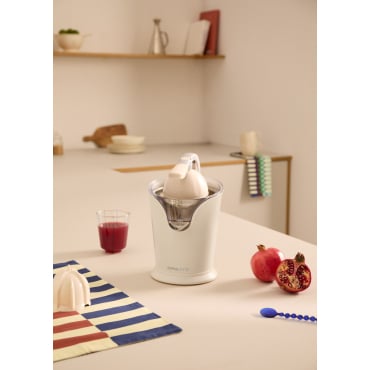 JUICER PRESS - Spremiagrumi Elettrico A Leva 100W Bianco Panna