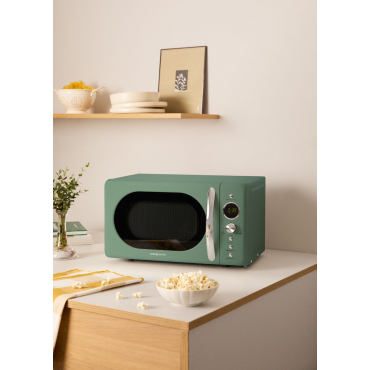 MICROWAVE RETRO - Forno A Microonde 20 L Con Grill Digitale 900 W Salvia