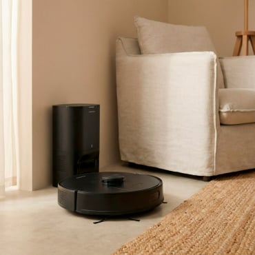 NETBOT LS80 - Robot Aspirapolvere Intelligente 8000 Pa Con Funzione Lavapavimenti E Base Di Svuotamento Automatico Opzionale Nero