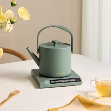 HATTORI - Bollitore Elettrico Da 0,5 L Con Controllo Della Temperatura Salvia