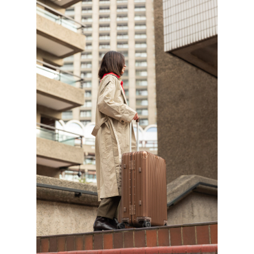 LUGGAGE ALUMINIUM - Valigia Rigida In Alluminio Con Lucchetto TSA E Ruote Multidirezionali Check-in M (45x25.7x66.5cm)