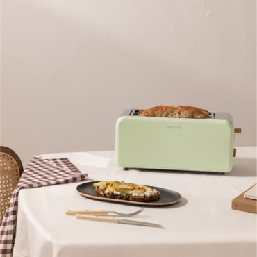 TOAST RETRO - Broodrooster Voor Breed Brood Pastelgroen