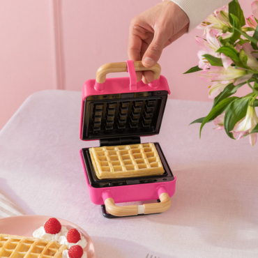 STONE STUDIO - Tosti-ijzer, Grill En Wafelijzer Met Verwisselbare Platen Barbie Pink