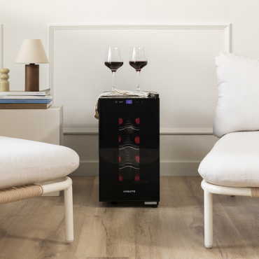 WINECOOLER S - Wijnkoeler Van 8 Flessen Zwart