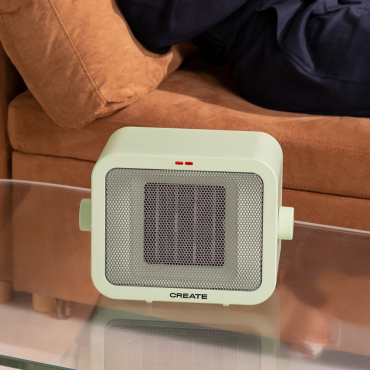 WARM BOX - 1500 W Keramische Ruimteverwarming Pastelgroen