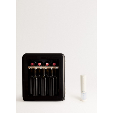 WINECOOLER RETRO - Elektrische Wijnkoeler In Retrostijl Voor 12, 45 Of 76 Flessen Zwart