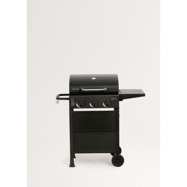 BBQ GAS BURNER - 9kW Gasbarbecue Met 3 Branders En Inklapbare Tafel Exclusive