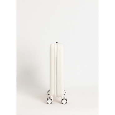 LUGGAGE STUDIO FOLDABLE - Opvouwbare Harde Handbagagekoffer Van Polycarbonaat Met TSA-slot En Multidirectionele Wielen Gebroken Wit