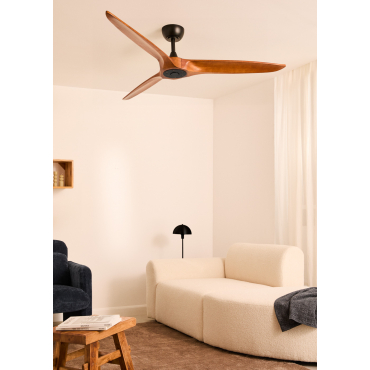 WIND CENTURY - Plafondventilator 40W Stil Ø152 Cm 100% Hout Geen Lichtmet Afstandsbediening