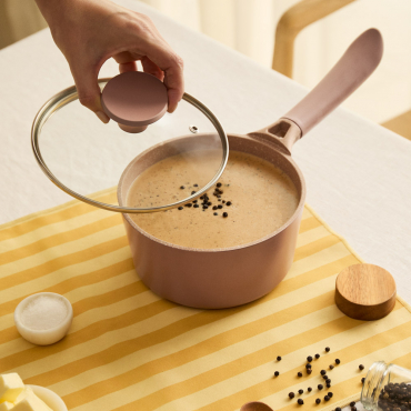 SAUCEPAN STUDIO - Steelpan Van Gegoten Aluminium Met Keramische Coating Mokka