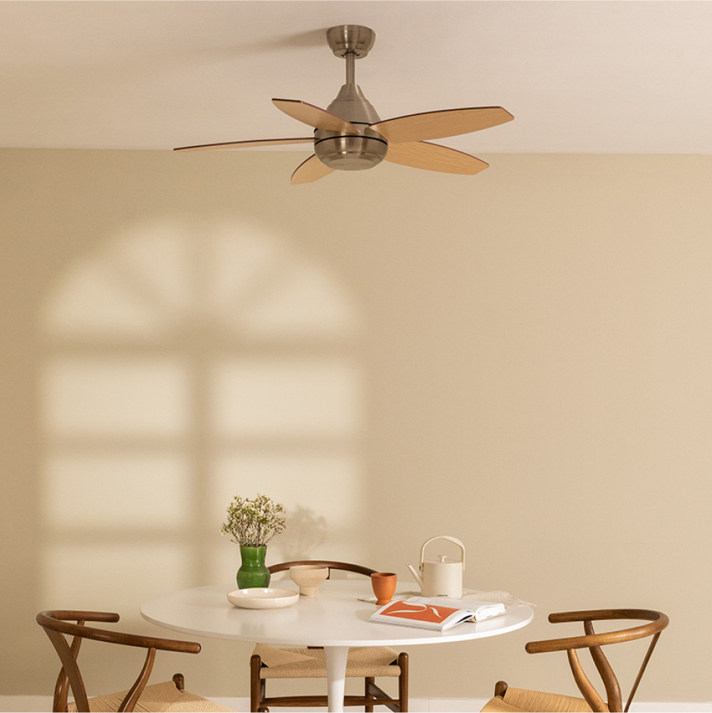 WIND FLOWOOD - Wentylator Sufitowy 60W Cichy Ø108 Cm Brak Światła By CREATE