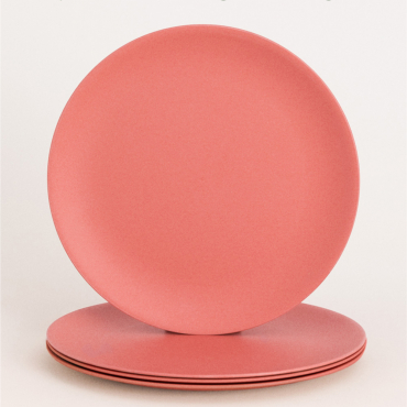 KITCHENWARE OUTDOOR ECO - Zestaw 4 Talerzy Ogrodowych Terakota By CREATE