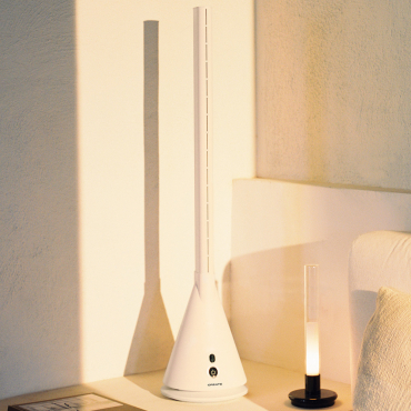 AIR TOWER - Bezłopatkowy Wentylator Wieżowy 26W DC Offwhite (biały) By CREATE