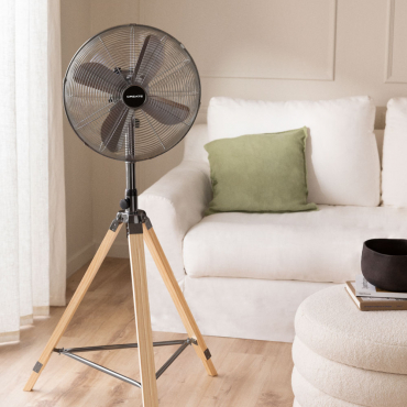AIR TRIPOD RETRO - Wentylator Stojacy 50W Czarny By CREATE